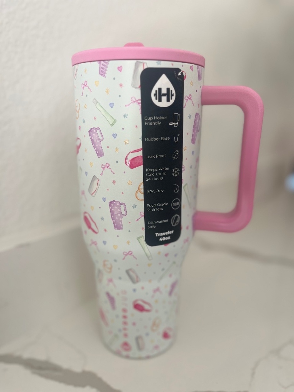 40 OZ Hydrojug x Jane - UTAH MOM Traveler Tumbler NWT